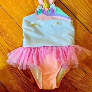Unicorn Bathing suit - size 3T
